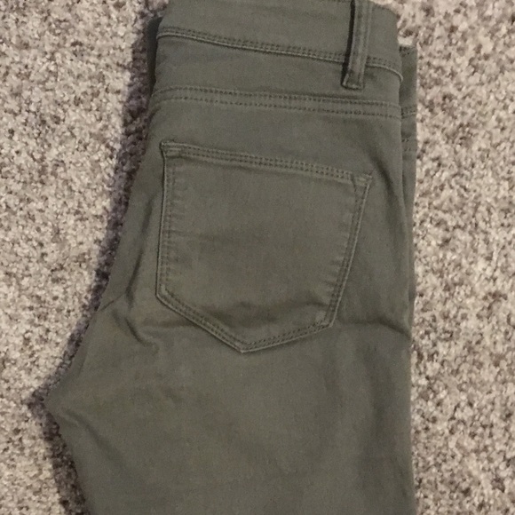 Divided army green jeans. Size 4. - Picture 3 of 3